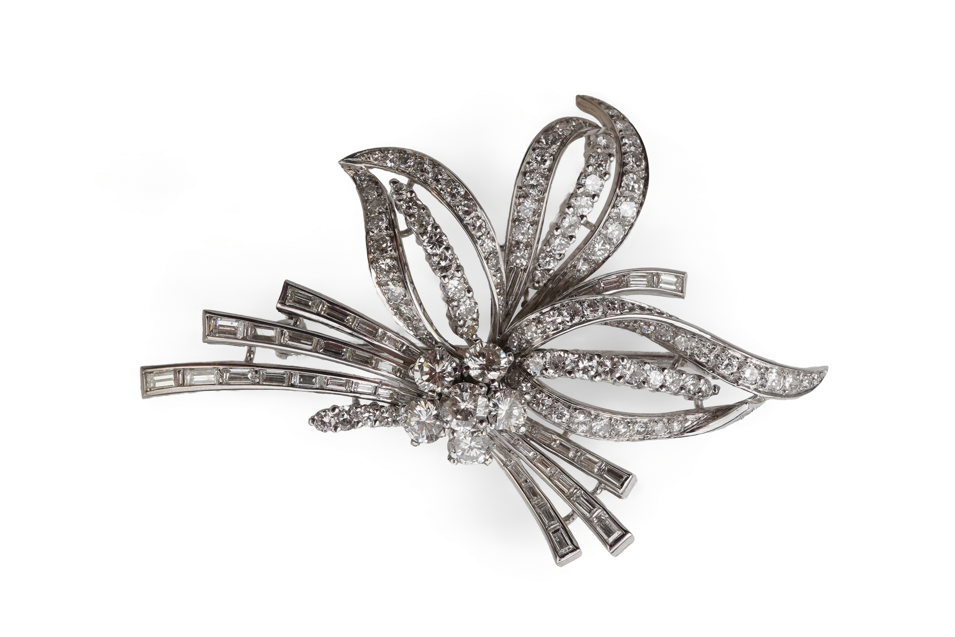 A diamond brooch, 1960s